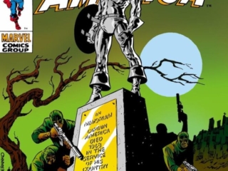 Captain America #113 cover; pencils and inks, Jim Steranko; In Memoriam, statue, Hydra