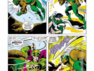 Captain America #118, pg. 18; pencils, Gene Colan; inks, Joe Sinnott; Falcon, Isle of Exiles, Sam Wilson