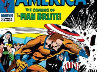 Captain America #121 cover; pencils, Gene Colan; inks, Joe Sinnott; The Coming of Man-Brute