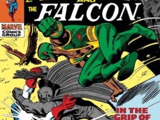 Captain America #140 cover; pencils and inks, John Romita Sr. Captain America #140 cover; pencils and inks, John Romita Sr.; In the Grip of the Gargoyle, Falcon, Redwing