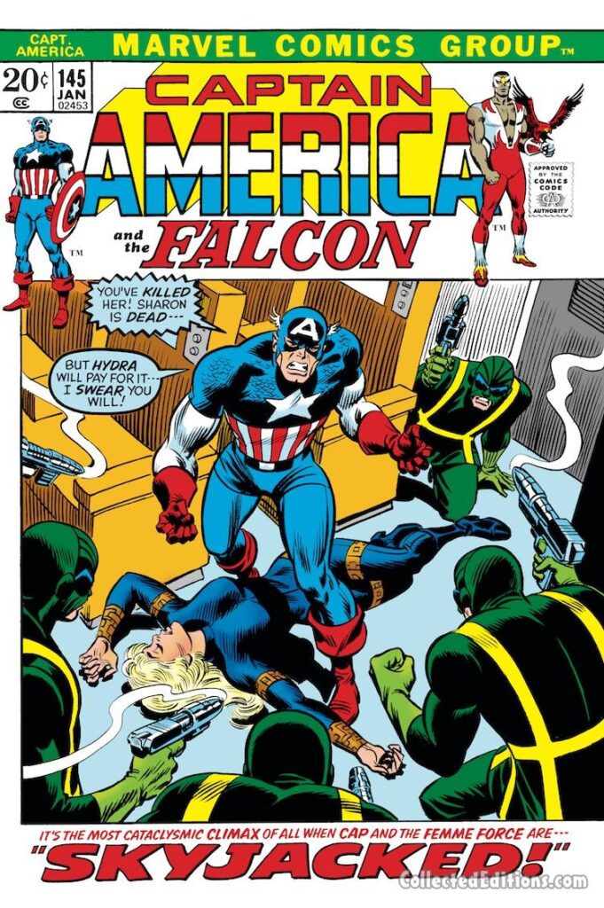 Captain America #145 cover; pencils and inks, John Romita Sr.; Sharon Carter, Hydra