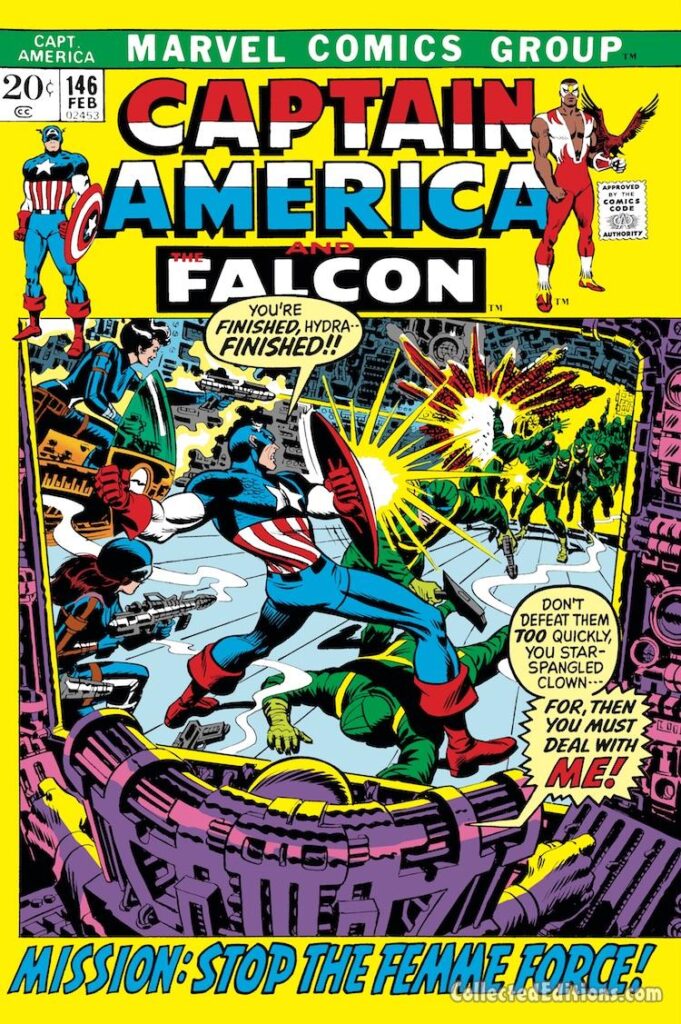 Captain America #146 cover; pencils and inks, John Romita Sr.; Hydra, Femme Force