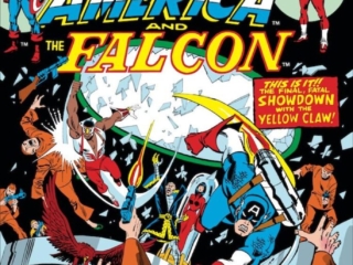 Captain America #167 cover; pencils and inks, Sal Buscema; Falcon, final showdown with the Yellow Claw