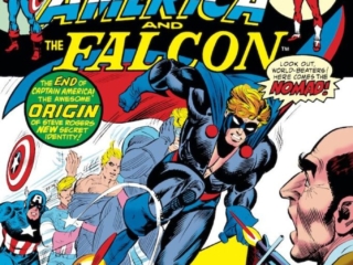 Captain America #180 cover; pencils, Gil Kane; inks, Mike Esposito; Origin of Nomad, Steve Rogers