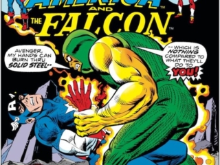 Captain America #188 cover; pencils, Gil Kane; inks, Mike Esposito; Alchemoid