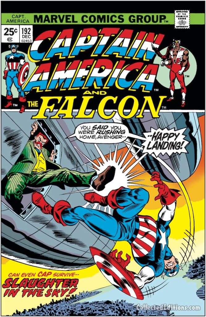Captain America #192 cover; pencils, John Romita Sr.; inks, Frank Giacoia; Faustus