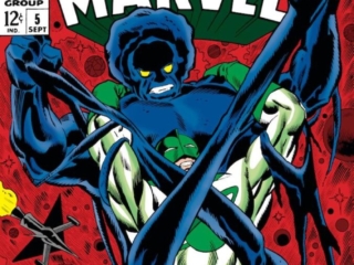 Captain Marvel #5 cover; pencils, Don Heck; inks, uncredited; The Mark of the Metazoid; Marvel's Space-Born Super-Hero, Mar-Vell