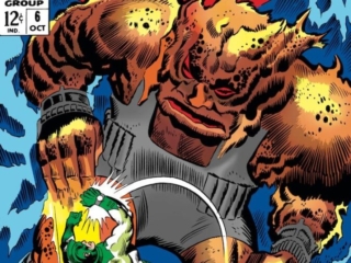 Captain Marvel #6 cover; pencils, Don Heck; inks, John Tartaglione; Solam, Mar-Vell, Kree