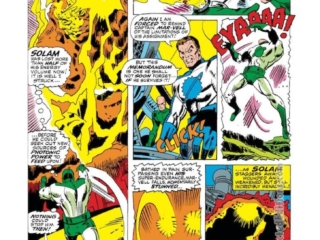 Captain Marvel #6, pg. 15; pencils, Don Heck; inks, John Tartaglione; Solam, Mar-Vell, Yon-Rogg