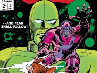 Captain Marvel #8 cover; pencils, Gene Colan; inks, Vince Colletta; Mar-Vell, And Fear Shall Follow, Walter Lawson, alter ego, Cyberex