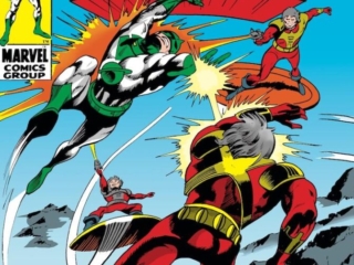 Captain Marvel #9 cover; pencils, Gene Colan; inks, Vince Colletta; Mar-Vell, the Aakon