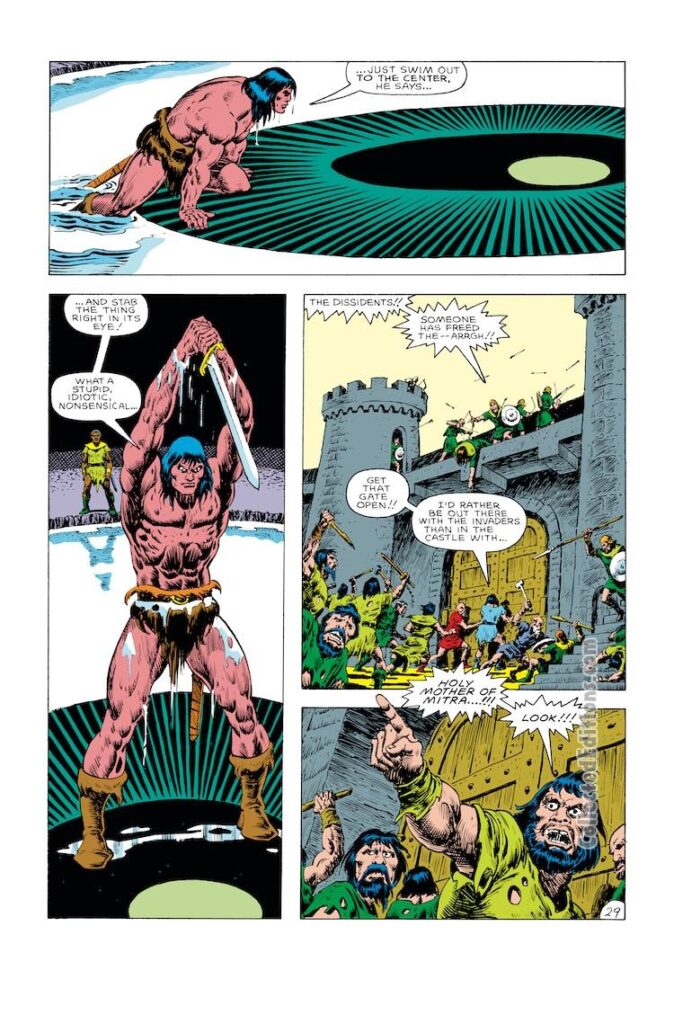Conan the Barbarian Annual #10, pg. 29; pencils and inks, Ernie Chan