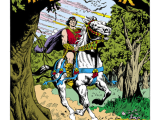Conan the Barbarian #10; Kull in "The King and the Oak", pg. 30; pencils, Marie Severin; inks, John Severin; backup story, Stan Lee, Roy Thomas, splash page, Robert E. Howard poem adaptation