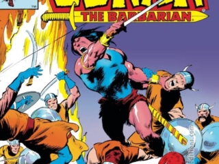 Conan the Barbarian #150 cover; pencils and inks, John Buscema