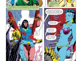 Conan the Barbarian #154, pg. 15; pencils, Gary Kwapisz; inks, Bob Camp; Durrzak