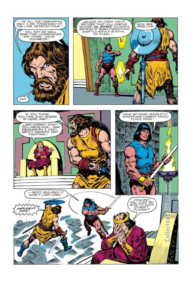 Conan the Barbarian #157, pg. 4; pencils, John Buscema; inks, Ernie Chan; Lord Karno