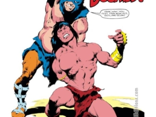 Conan the Barbarian #159, pg. 1; pencils and inks, John Buscema; Cauldron of the Doomed; splash page, Michael Fleisher