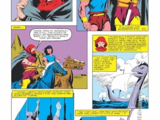 Conan the Barbarian #161, pg. 5; pencils and inks, John Buscema; Fafnir origin