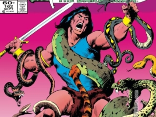 Conan the Barbarian #162 cover; pencils and inks, John Buscema