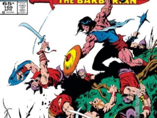 Conan the Barbarian #169 cover; pencils and inks, John Buscema