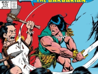 Conan the Barbarian #172 cover; pencils and inks, Gary Kwapisz Conan the Barbarian #172 cover; pencils and inks, Gary Kwapisz; picts