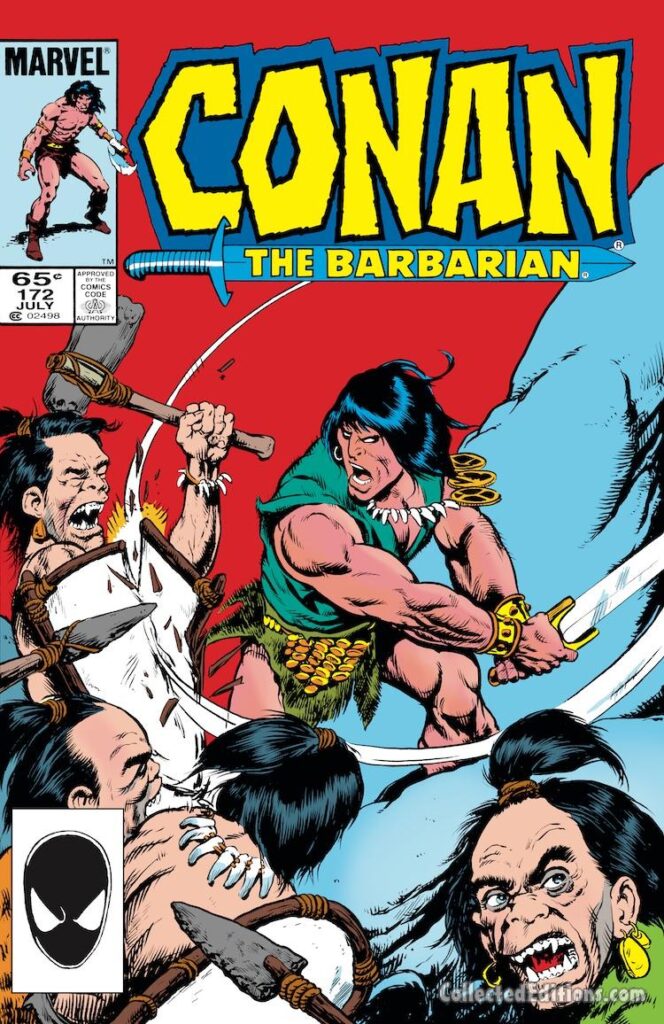 Conan the Barbarian #172 cover; pencils and inks, Gary Kwapisz; picts