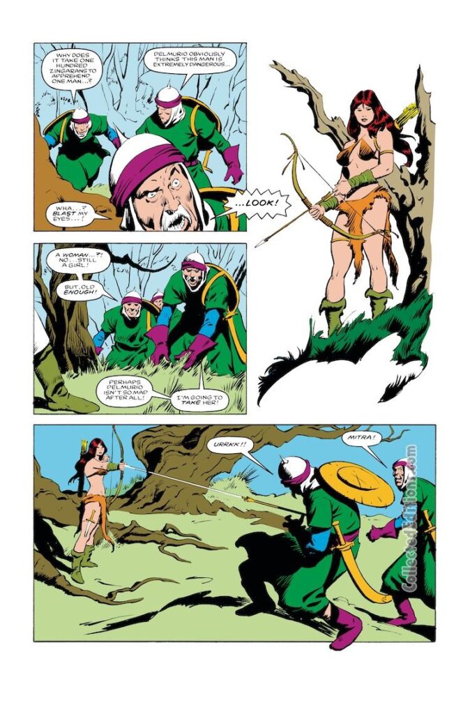 Conan the Barbarian #173, pg. 3; pencils, John Buscema; inks, Bob Camp; Tetra, Captain Delmurio