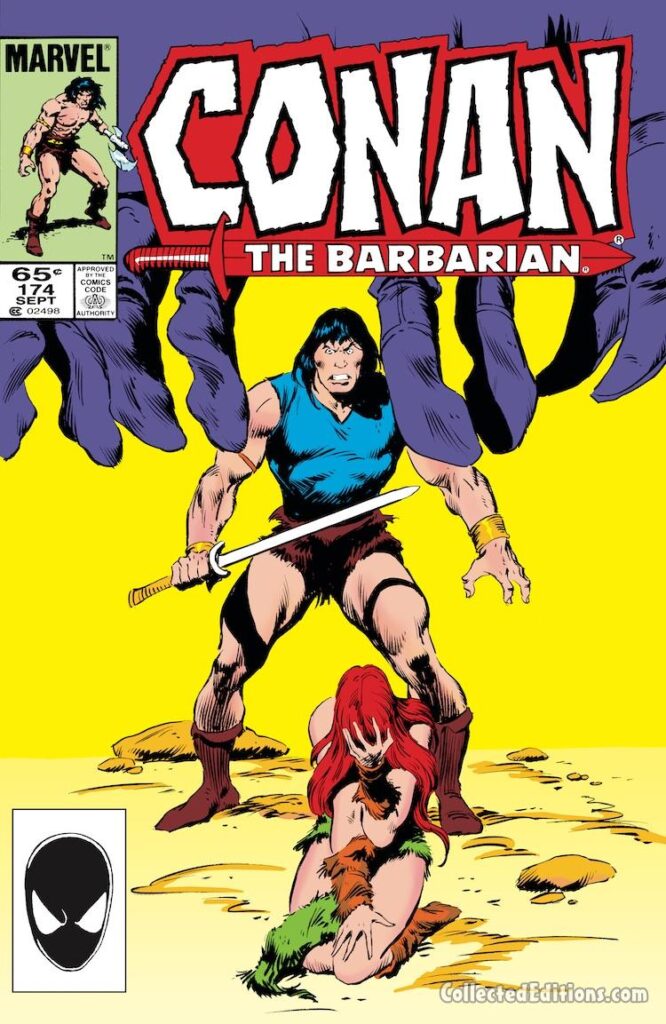 Conan the Barbarian #174 cover; pencils and inks, John Buscema; Tetra