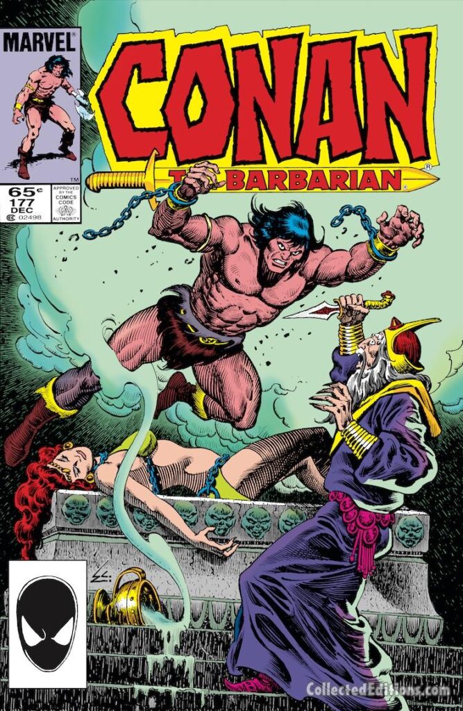 Conan the Barbarian #177 cover; pencils and inks, Ernie Chan; Tetra
