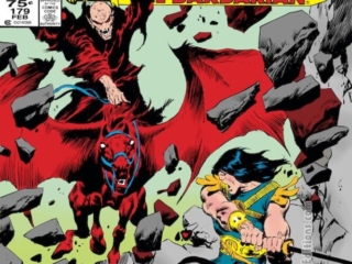 Conan the Barbarian #179 cover; pencils and inks, John Buscema Conan the Barbarian #179 cover; pencils and inks, John Buscema; Imhotep the Ravager, first appearance