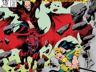 Conan the Barbarian #179 cover; pencils and inks, John Buscema Conan the Barbarian #179 cover; pencils and inks, John Buscema; Imhotep the Ravager, first appearance