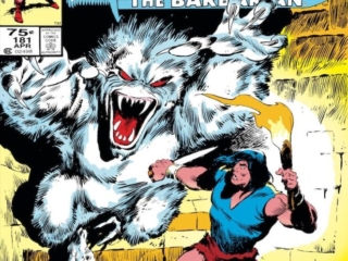 Conan the Barbarian #181 cover; pencils and inks, John Buscema Conan the Barbarian #181 cover; pencils and inks, John Buscema