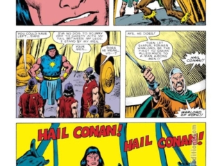 Conan the Barbarian #182, pg. 15; pencils, John Buscema; inks, Ernie Chan Conan the Barbarian #182, pg. 15; pencils, John Buscema; inks, Ernie Chan, King Maddoc