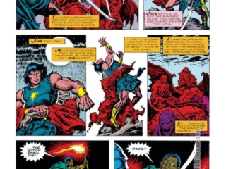 Conan the Barbarian #183, pg. 9; layouts, John Buscema; pencils and inks, Ernie Chan Conan the Barbarian #183, pg. 9; layouts, John Buscema; pencils and inks, Ernie Chan, King Maddoc