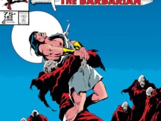 Conan the Barbarian #183 cover; pencils and inks, John Buscema Conan the Barbarian #183 cover; pencils and inks, John Buscema; Imhotep