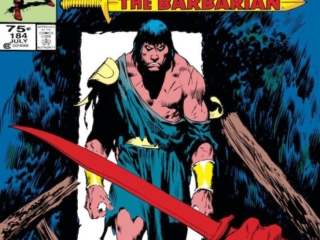 Conan the Barbarian #184 cover; pencils and inks, John Buscema Conan the Barbarian #184 cover; pencils and inks, John Buscema