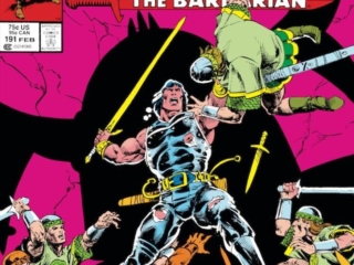 Conan the Barbarian #191 cover; pencils, Val Semeiks; inks, Geof Isherwood Conan the Barbarian #191 cover; pencils, Val Semeiks; inks, Geof Isherwood; Wraarl, Devourer of Souls