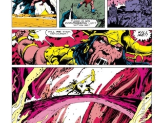 Conan the Barbarian #200, pg. 34; pencils, Val Semeiks; inks, Geof Isherwood; Devourer of Souls, death