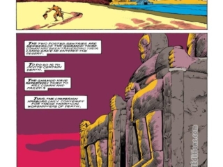 Conan the Barbarian #213, pg. 2; pencils, Val Semeiks; inks, Alfredo Alcala; Ghamud Tribe