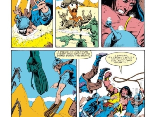 Conan the Barbarian #215, pg. 2; pencils, Val Semeiks; inks, Alfredo Alcala