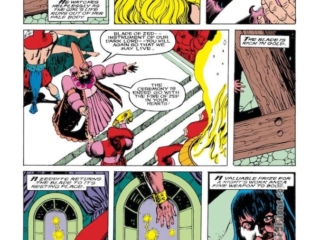 Conan the Barbarian #216, pg. 3; pencils, Val Semeiks; inks, Alfredo Alcala; Blade of Zed, Varsak