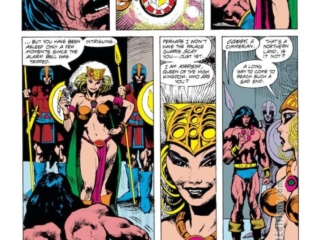 Conan the Barbarian #226, pg. 15; pencils, Jos&eacute; Delbo; inks, Mark Texeira; lotus mist, Karista, Queen of the high kingdom, first appearance