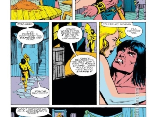 Conan the Barbarian #228, pg. 4; breakdowns, Dwayne Turner; pencils and inks, Rodney Ramos; Lyanda