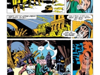 Conan the Barbarian #231, pg. 14; pencils, Frank Springer; inks, Don Perlin; Lythanos, lotus dream