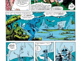 Conan the Barbarian #238, pg. 21; pencils, Gary Hartle; inks, Mike DeCarlo; Jorma, River Shadizar
