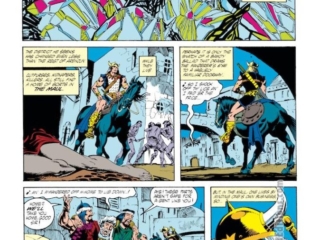 Conan the Barbarian #241, pg. 2; pencils, Gary Hartle; inks, Mike DeCarlo Conan the Barbarian #241, pg. 2; pencils, Gary Hartle; inks, Mike DeCarlo