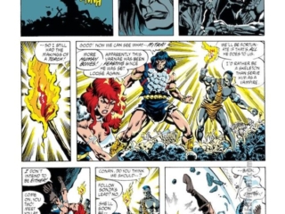Conan the Barbarian #245, pg. 9; pencils, Gary Hartle; inks, Mike DeCarlo Conan the Barbarian #245, pg. 9; pencils, Gary Hartle; inks, Mike DeCarlo, By Crom, Koth, Kothians, Red Sonja, Mitra, Zula