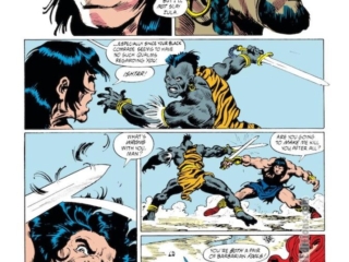 Conan the Barbarian #248, pg. 7; pencils, Mike Docherty; inks, Ernie Chan, Garry Talaoc Conan the Barbarian #248, pg. 7; pencils, Mike Docherty; inks, Ernie Chan, Garry Talaoc, Zula, Red Sonja