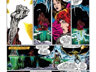 Conan the Barbarian #250, pg. 22; pencils, Mike Docherty; inks, Ernie Chan Conan the Barbarian #250, pg. 22; pencils, Mike Docherty; inks, Ernie Chan, Red Sonja, Yasmela, Fahim