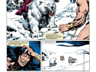 Conan the Barbarian #258, pg. 13; pencils, Mike Docherty; inks, Ricardo Villagran Conan the Barbarian #258, pg. 13; pencils, Mike Docherty; inks, Ricardo Villagran, Ursla, Priestess of the Northern Snows